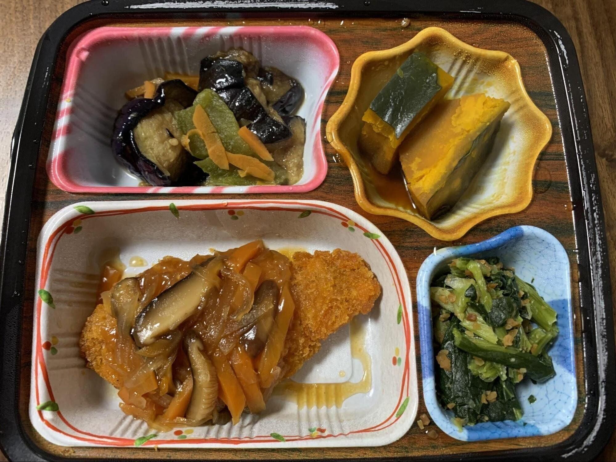 ベルーナグルメ　鮭フライのあんかけセット