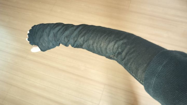 長い腕にもぴったりな長さのうでカバー
