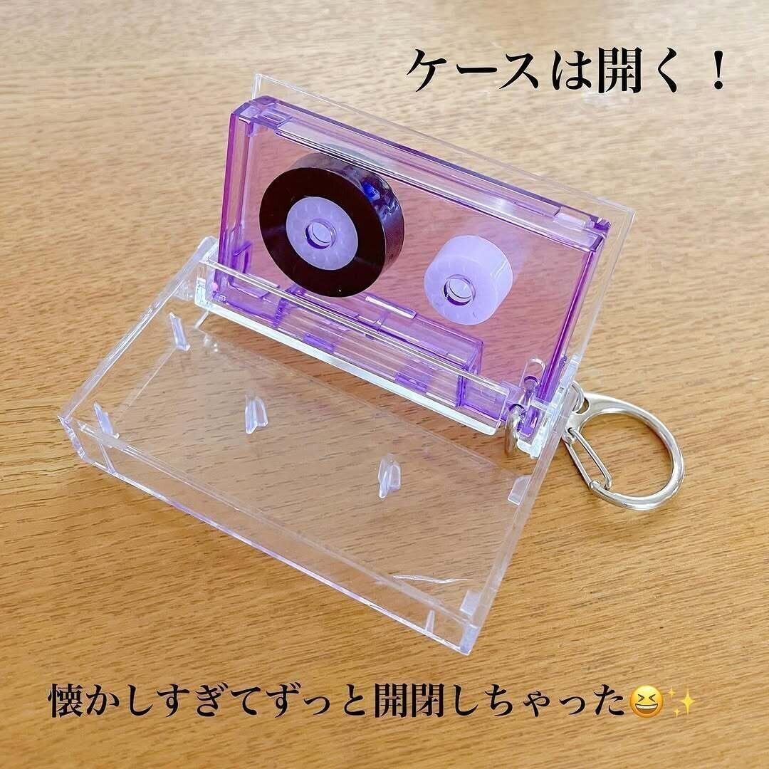 めちゃ懐かしい〜！キーチェーン「カセットデザイン」「CDデザイン」
