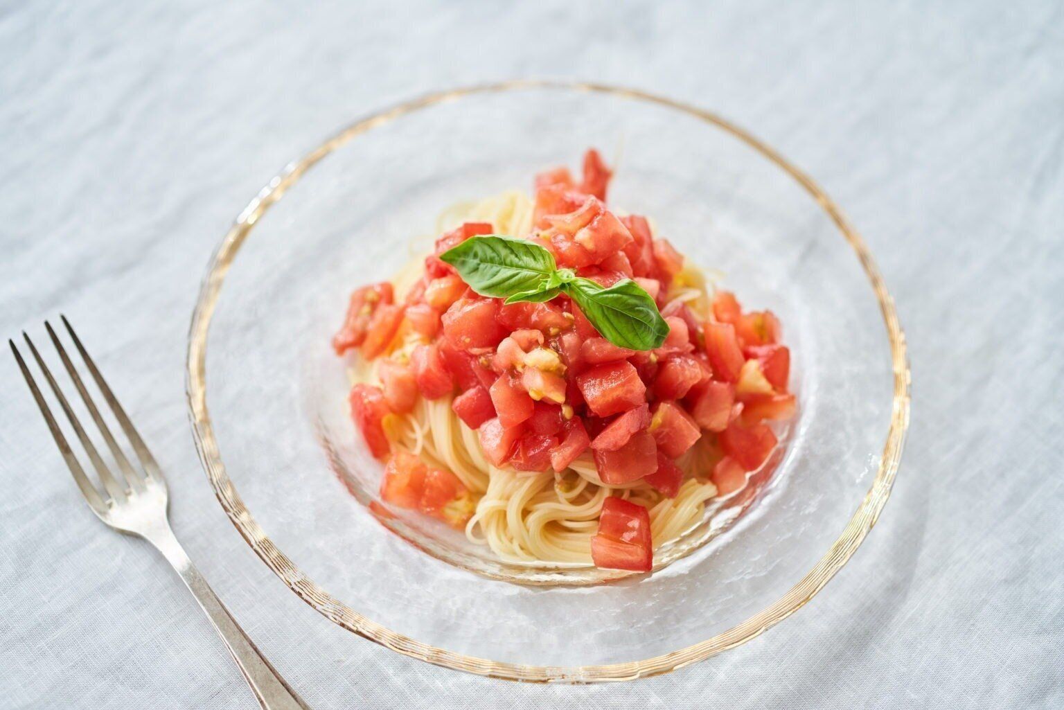 トマトの冷製パスタ