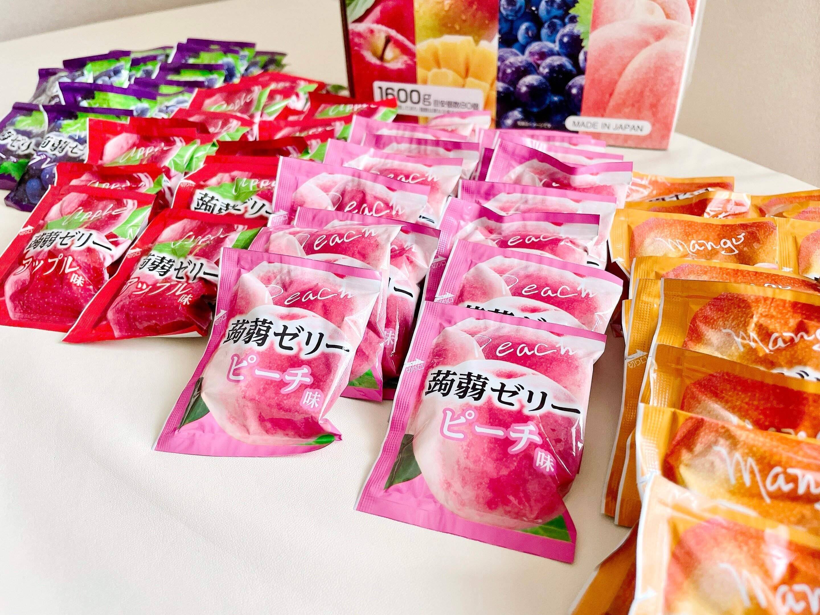 4種のフルーツ こんにゃくゼリー 80個入り