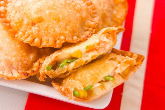 ピザ風揚げ餃子