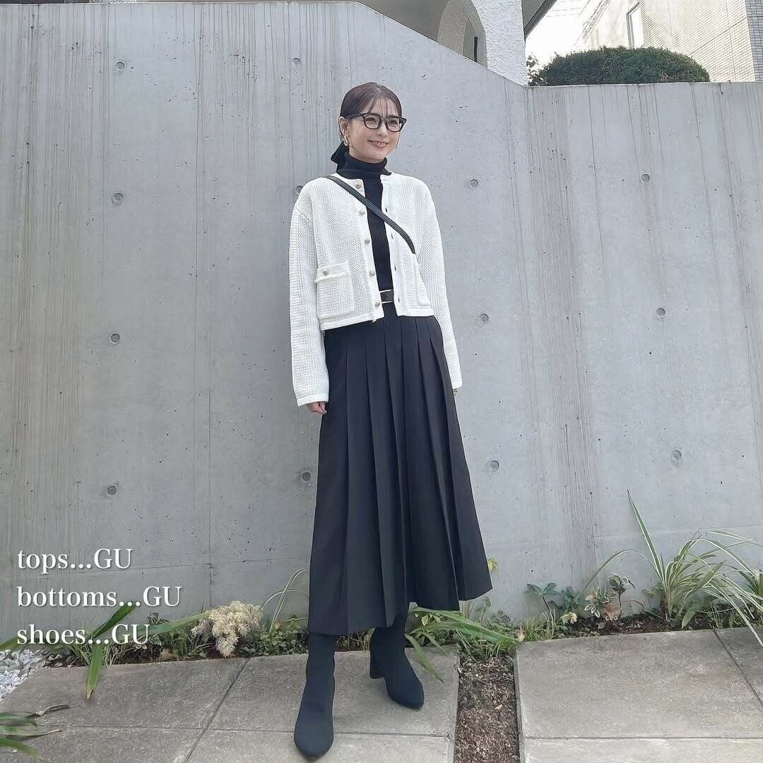 【GU】新年は可愛い「白」を取り入れて！スタイルもよく見える白アイテム5選