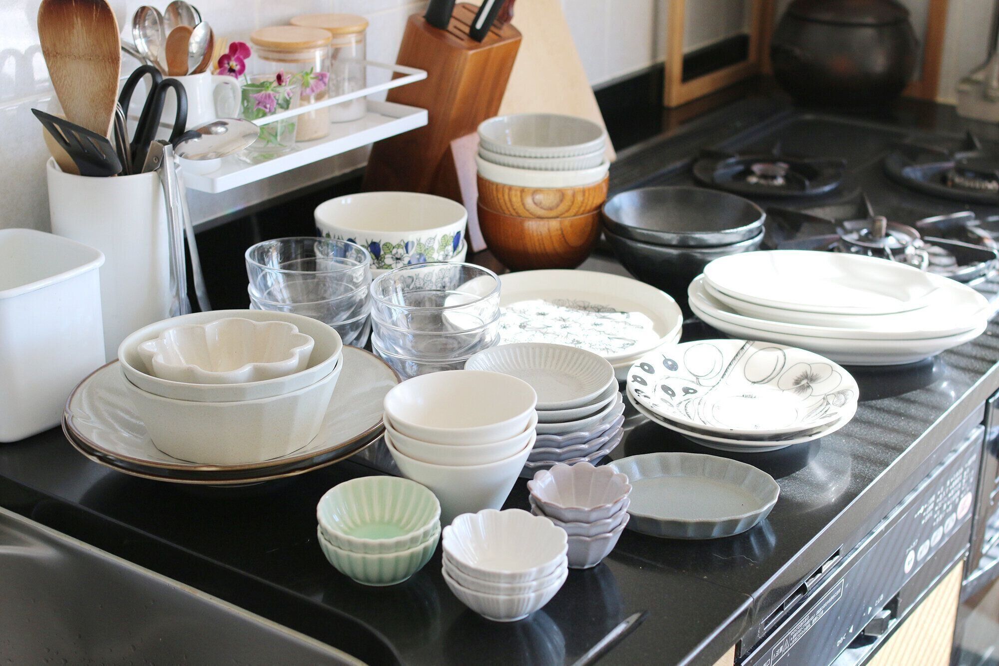 食器の全部出し