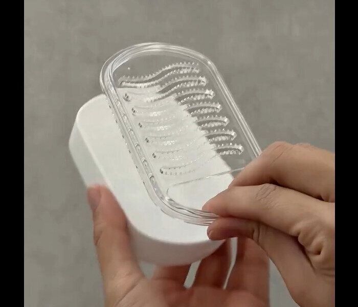 【ダイソー】見つけたら即ゲット！フタ付き石けんおろし