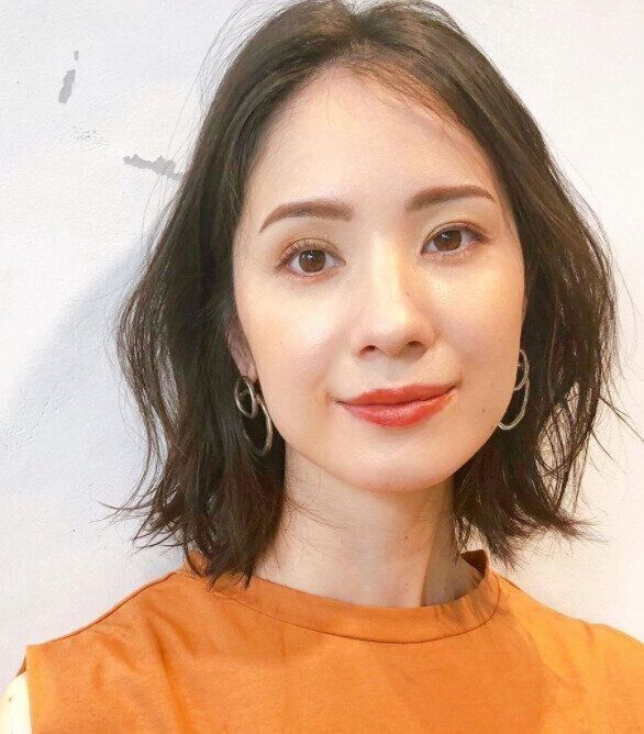 40代女性に似合うボブ。ダメージを抑えたエアウェーブボブ