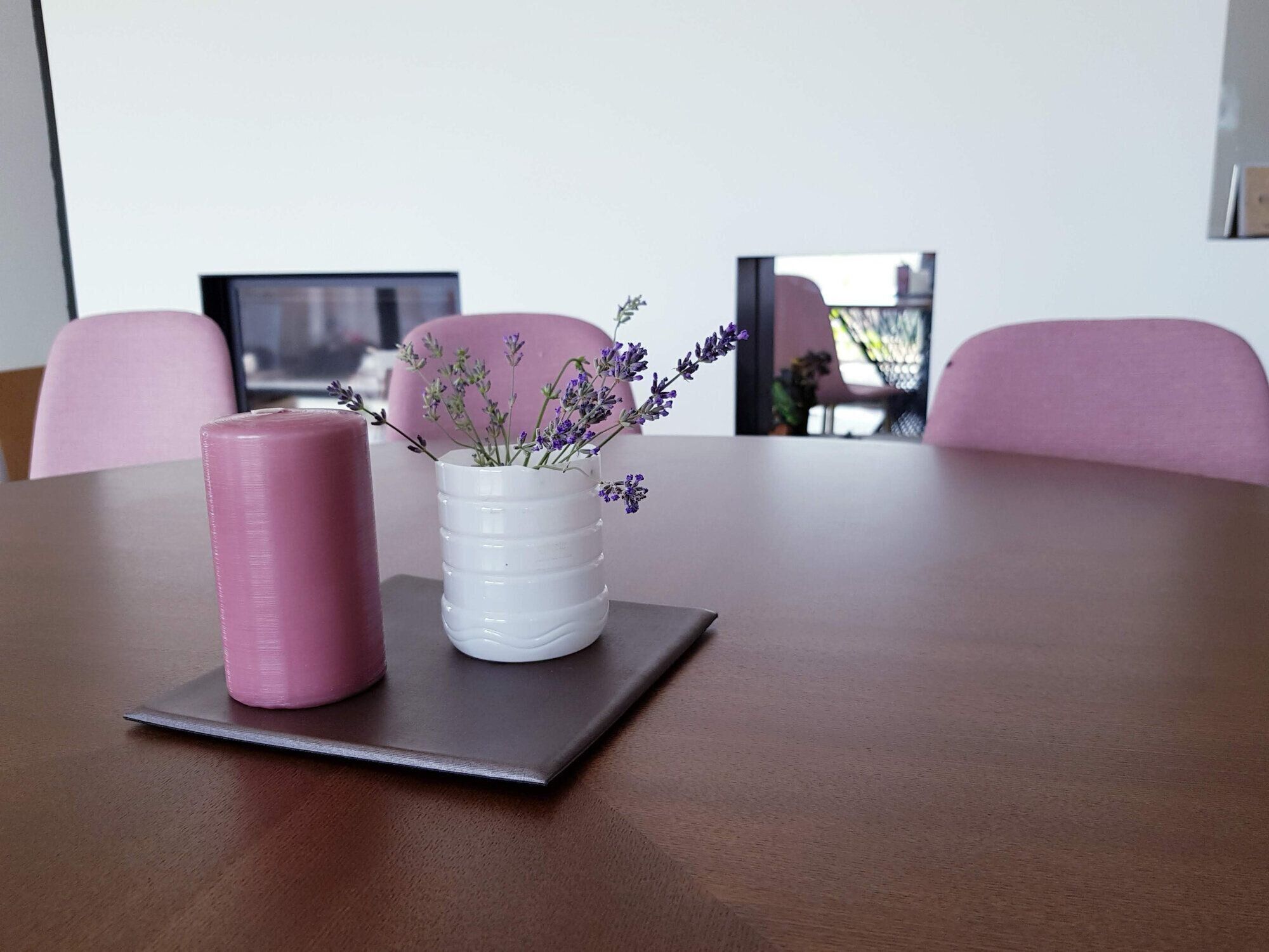 ラベンダー色のインテリア