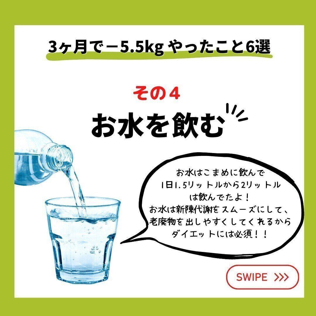 お水を飲んだ