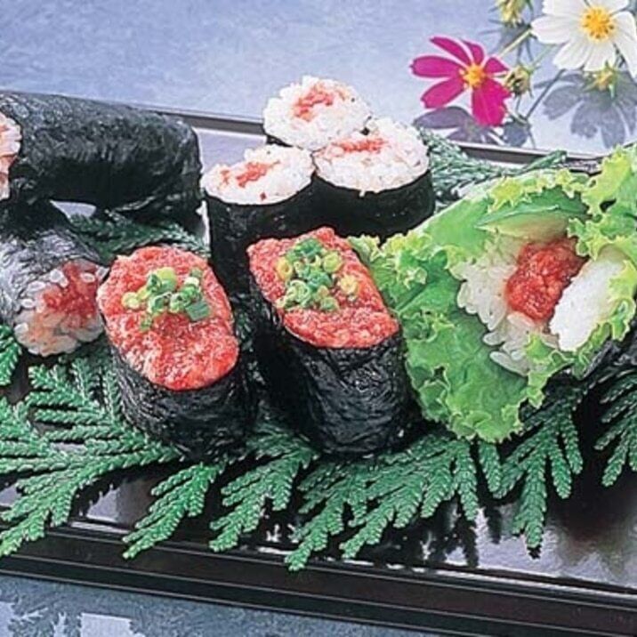 馬肉で手巻き寿司 レシピ・作り方