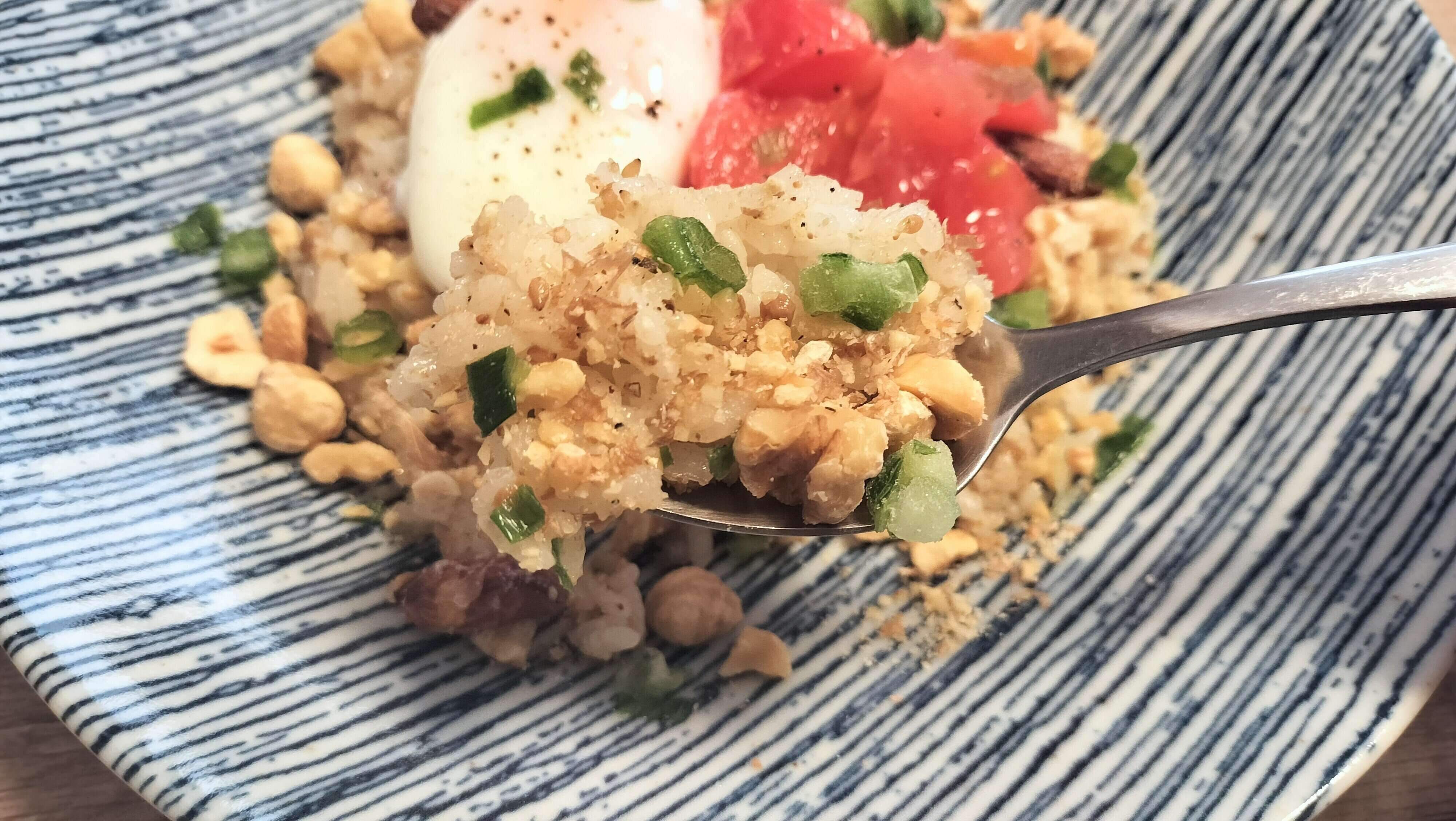 ナッツがざくざくしている