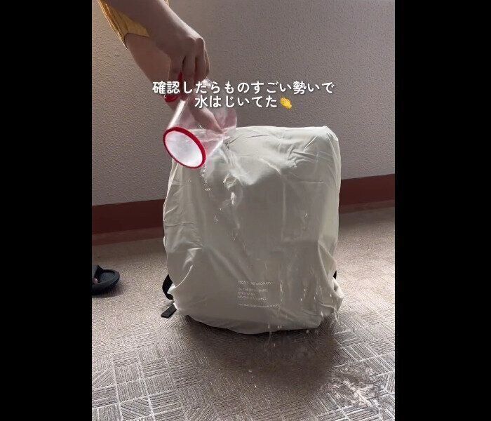 【3COINS】雨の日大活躍！リュックカバー