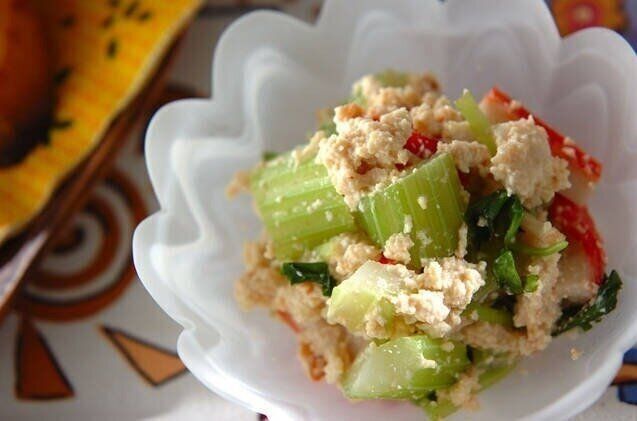 セロリの白和え