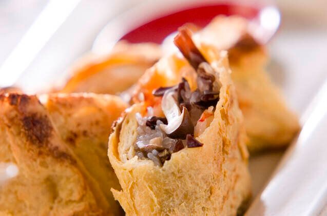  油揚げの俵焼き