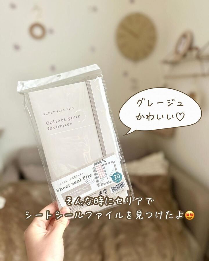 【セリア】入れやすく見やすい!シートシールファイル