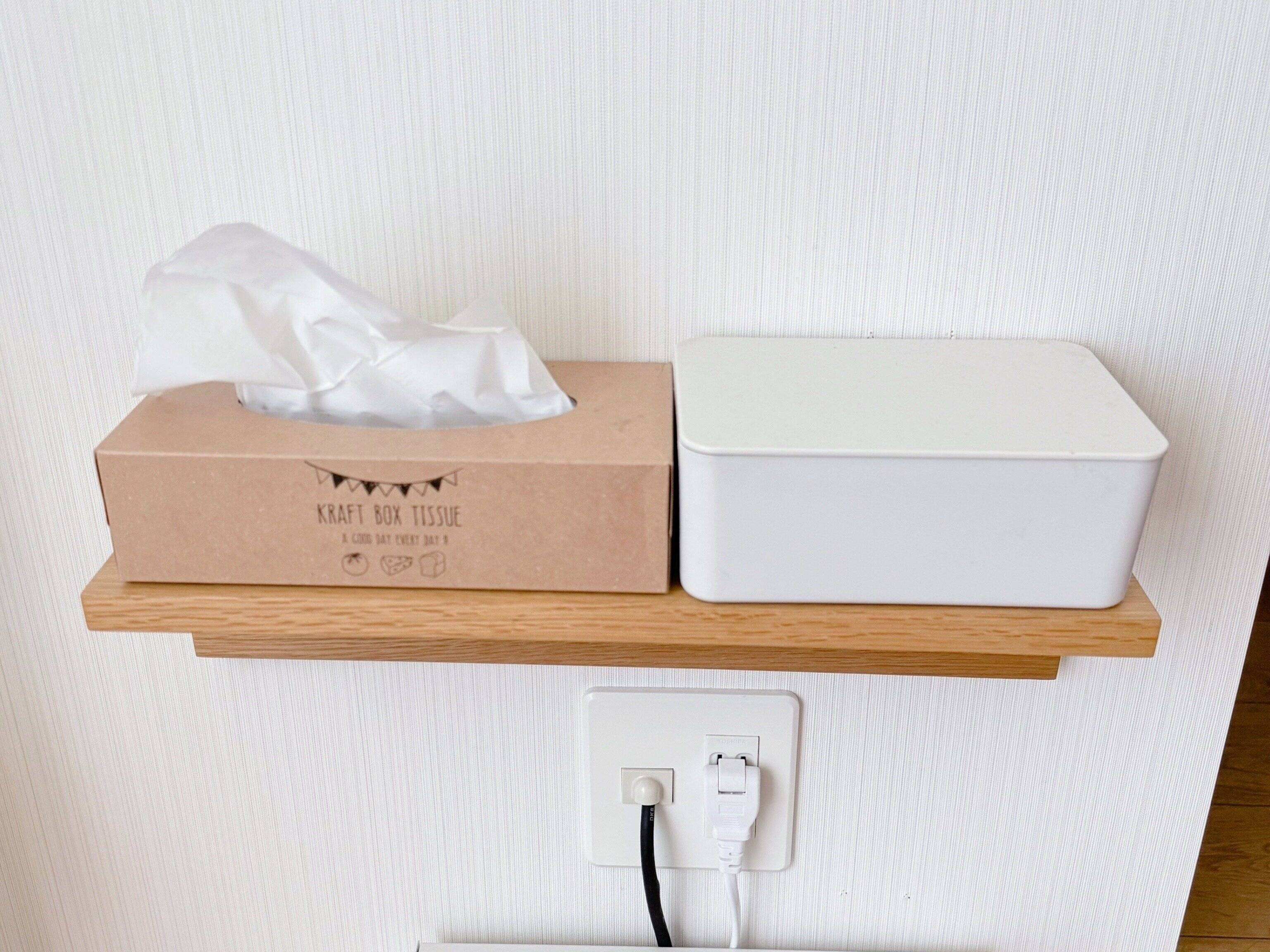 ティッシュ小物はひとつにまとめる