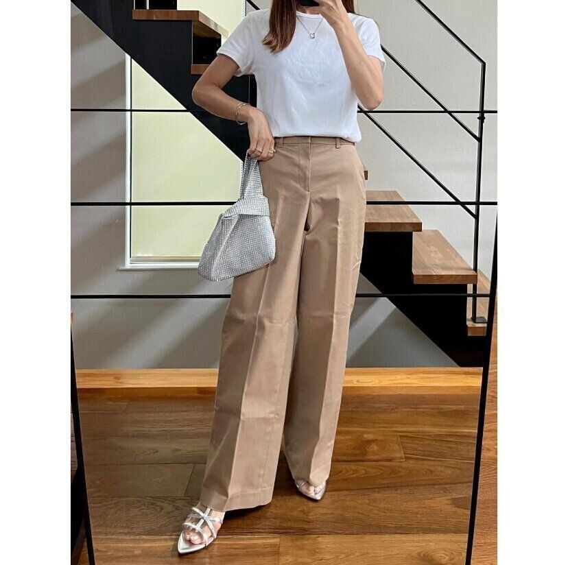 ワイドチノパンツ　ユニクロ