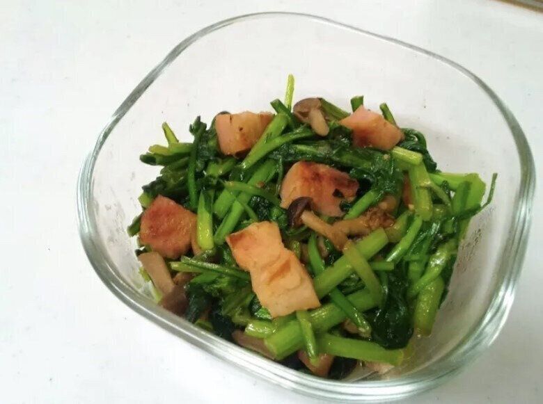 春菊のペペロンチーノ風