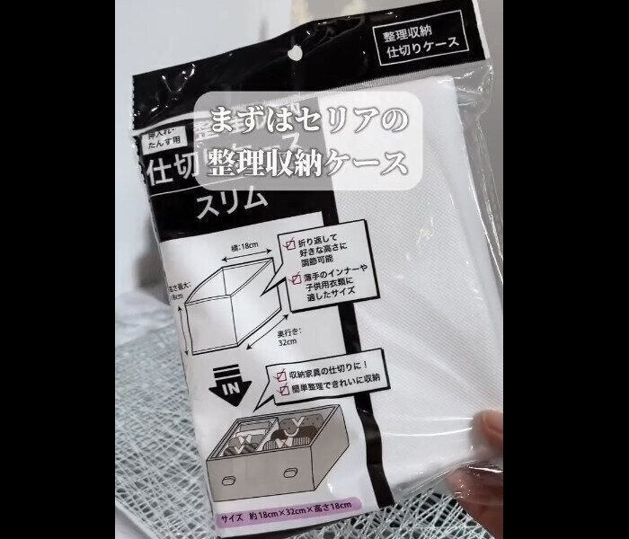 【セリア】10枚余裕！仕切りケーススリム