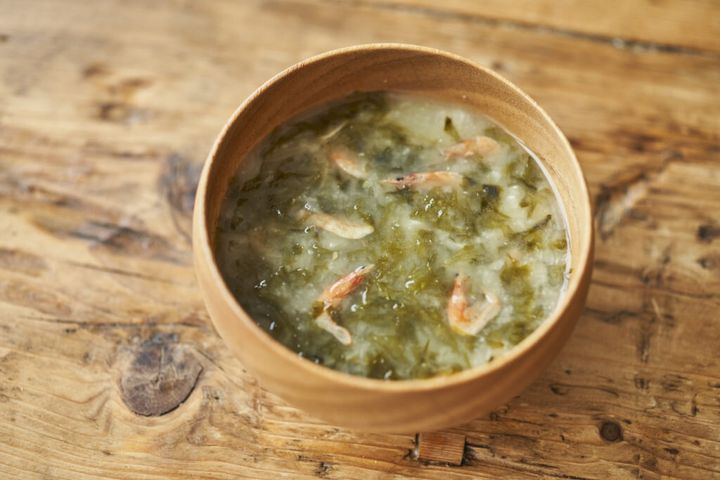 たたき長芋のみそ汁