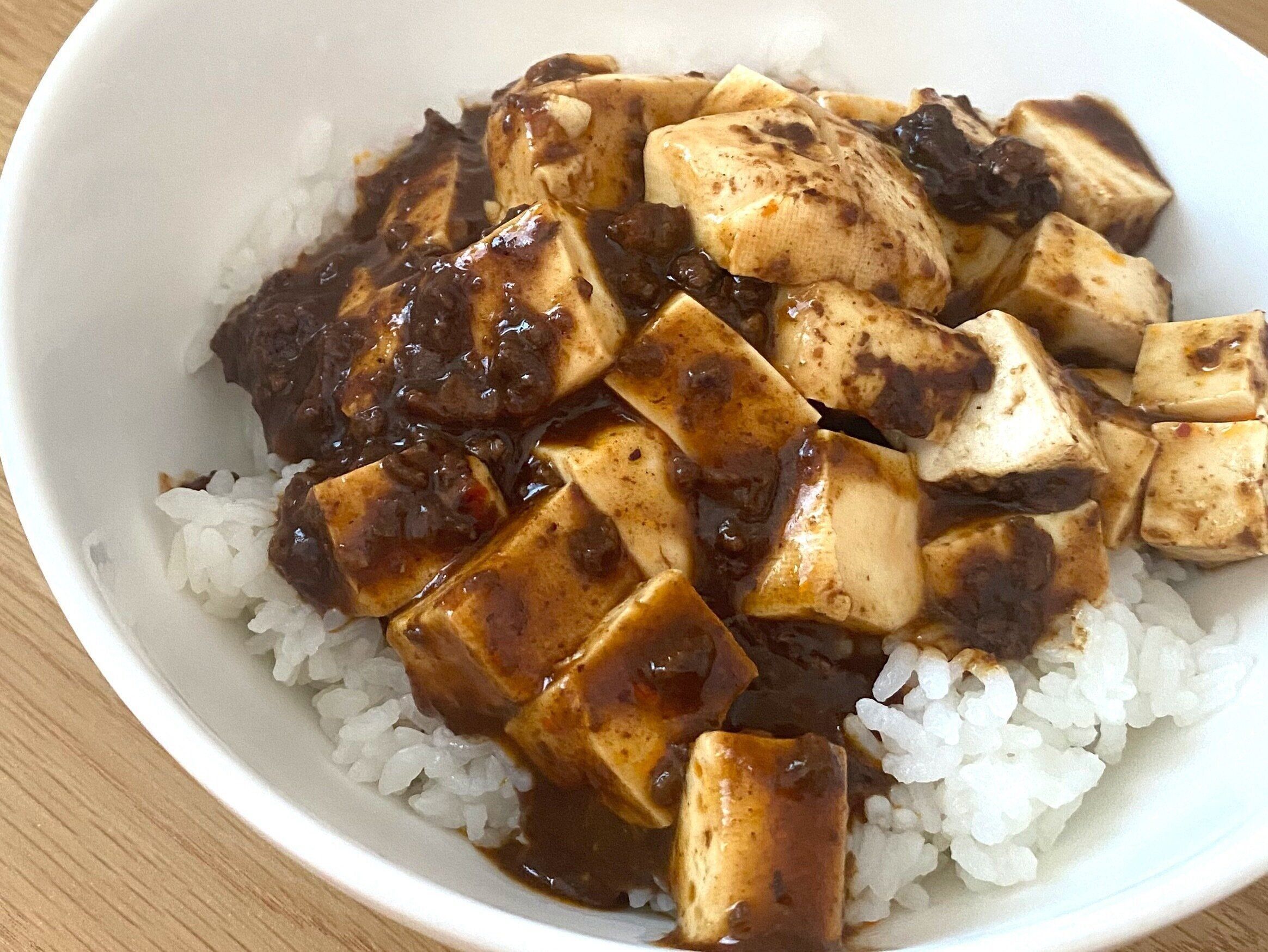 レンジで簡単　黒麻婆丼の素