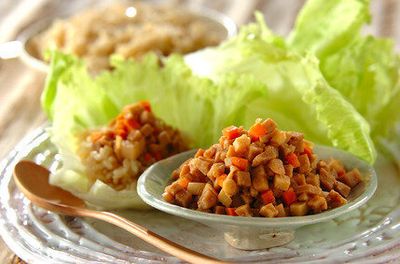 高野豆腐みその玄米レタス包み