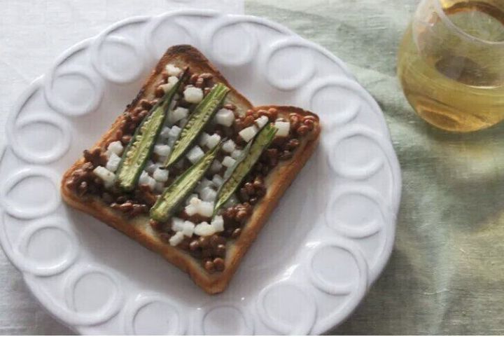 納豆トースト