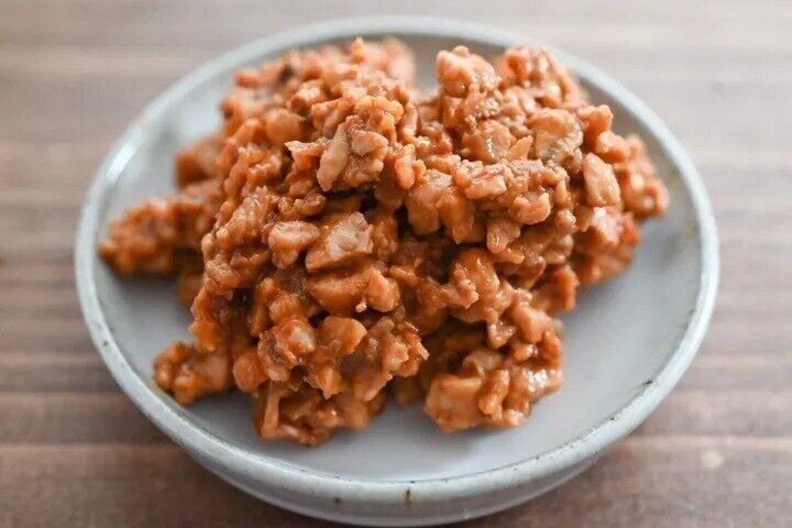 オートミールと豆腐の肉みそ