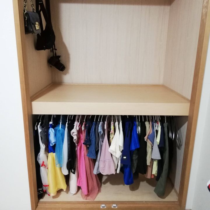 大人服より収納が難しい子ども服 衣類ケースではなく でスッキリ サンキュ 大人服より収納が難しい子ども服 衣類ケースではなく でスッキリ サンキュ