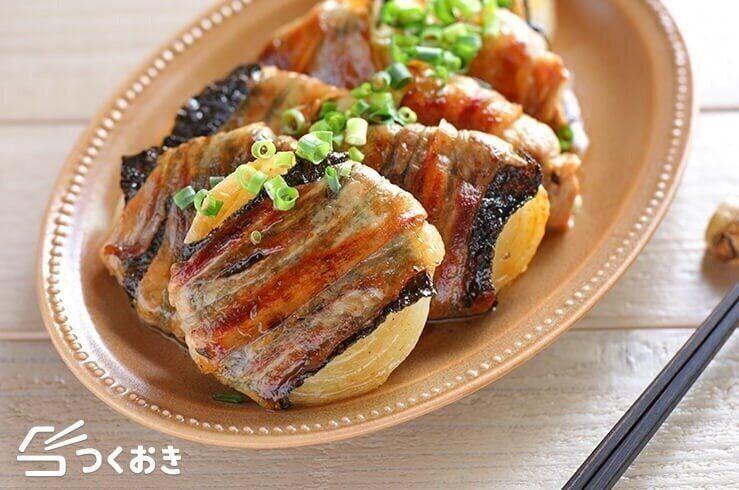 新たまねぎの豚肉巻きバター醤油味（豚肉薄切り）