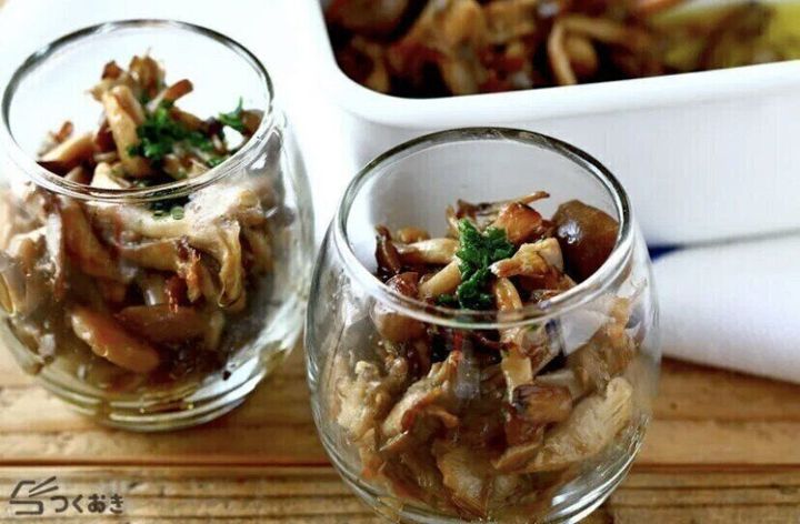 きのこのアンチョビ炒め