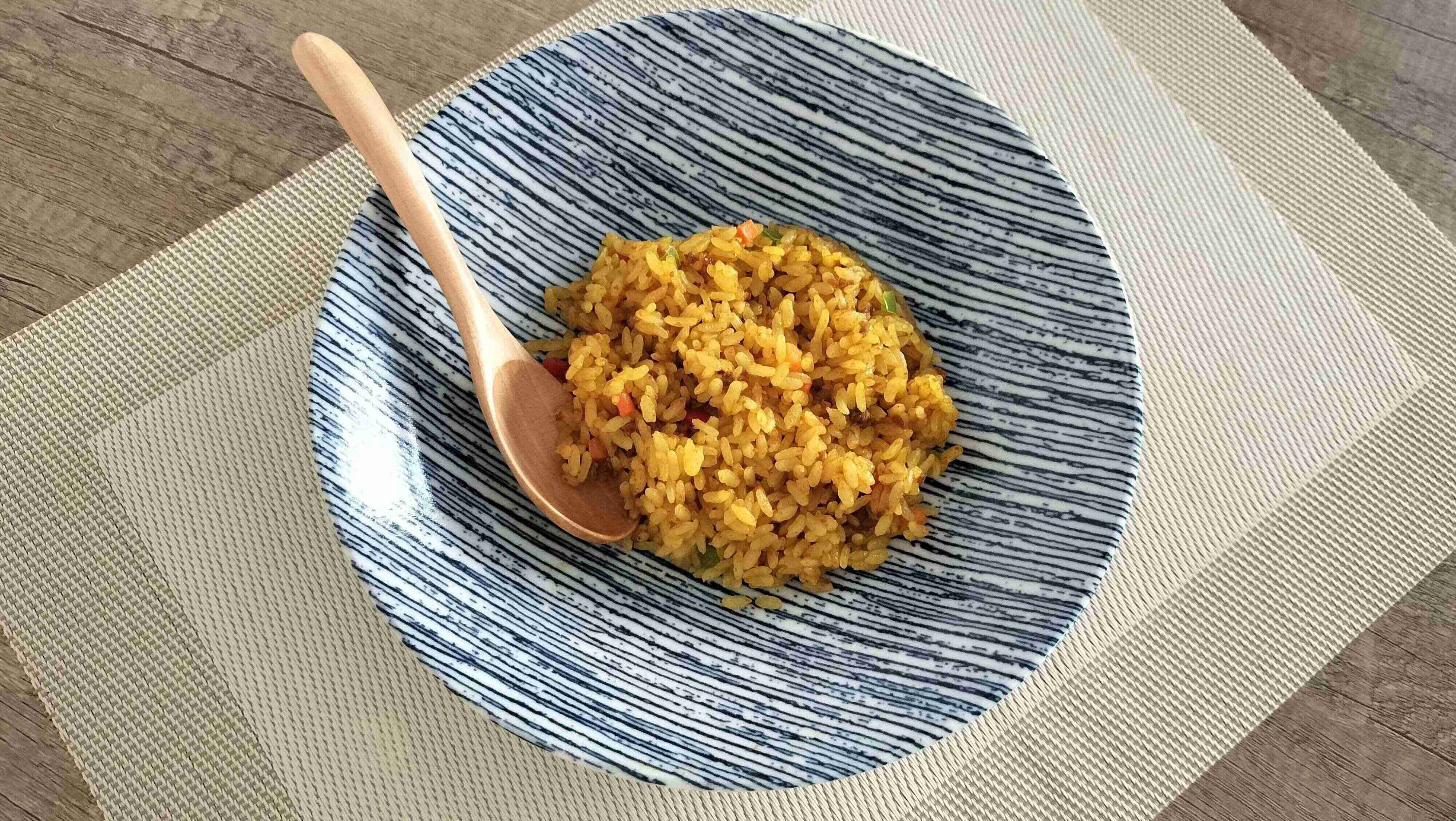 電子レンジて簡単ドライカレー