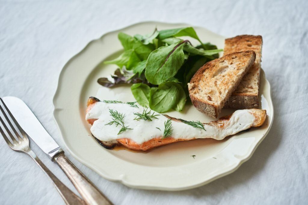 フィンランドで習った、サーモンのヨーグルトグリル