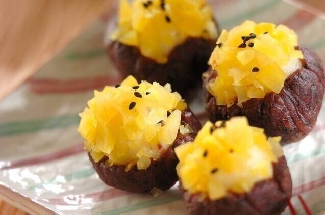 栗あん白玉団子