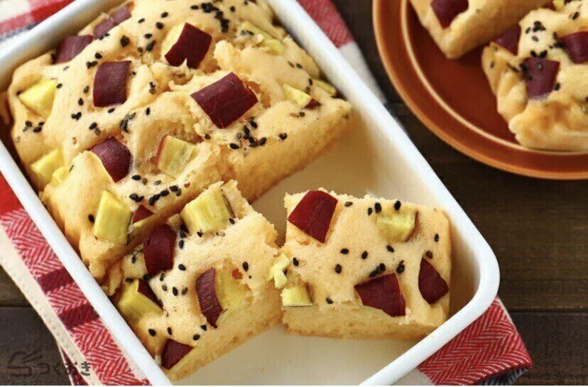 さつまいもとはちみつの蒸しパン