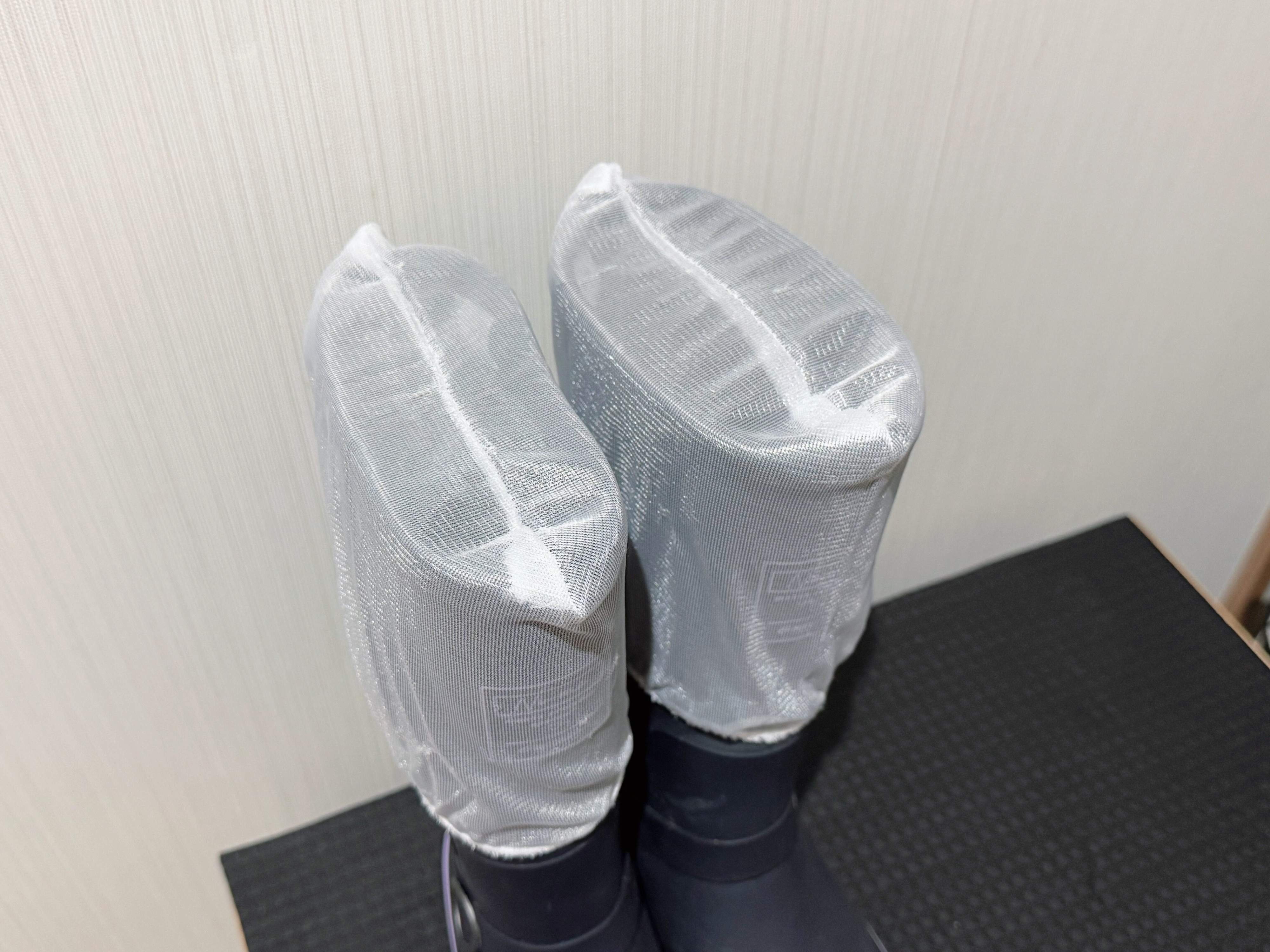 3．出しっぱなしにしている長靴の簡易カバーとして