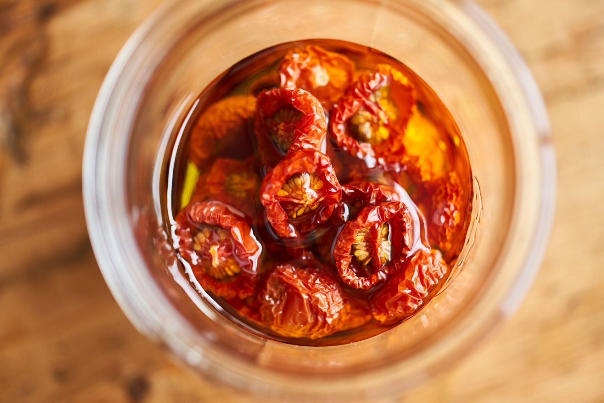 セミドライトマトのオイル漬け