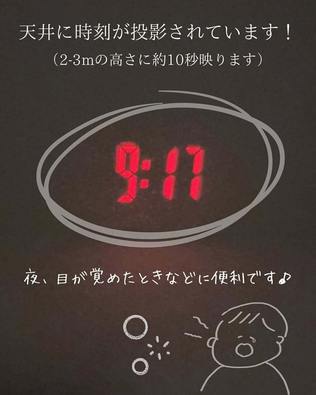 ただものじゃない！フィーバーも笑「投影デジタル時計」