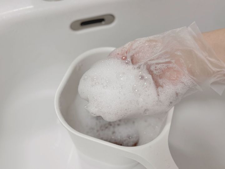 水を入れたら「ハンドソープ液」ができる