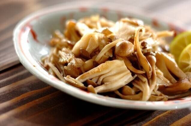 ポン酢を使ったバターの無限キノコ