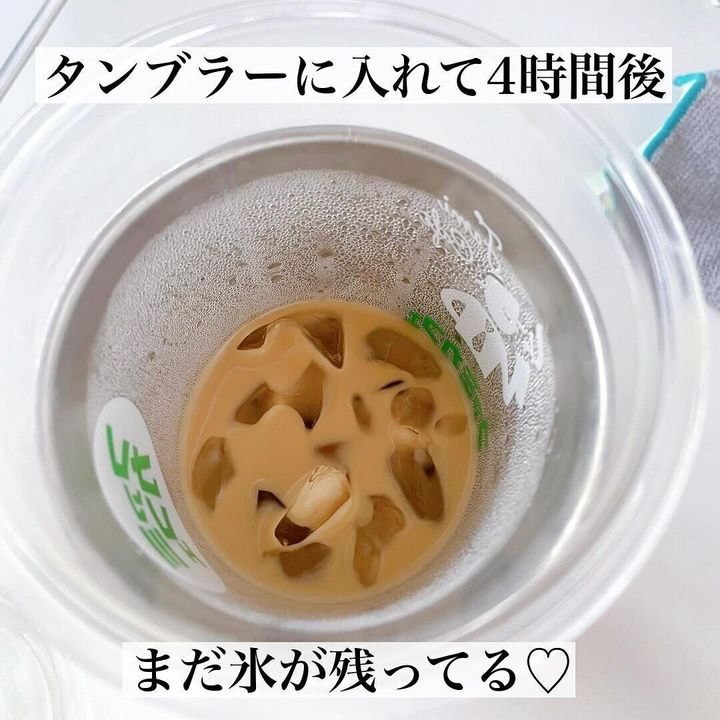 【ダイソー】4時間後にも氷はまだ残ってる!