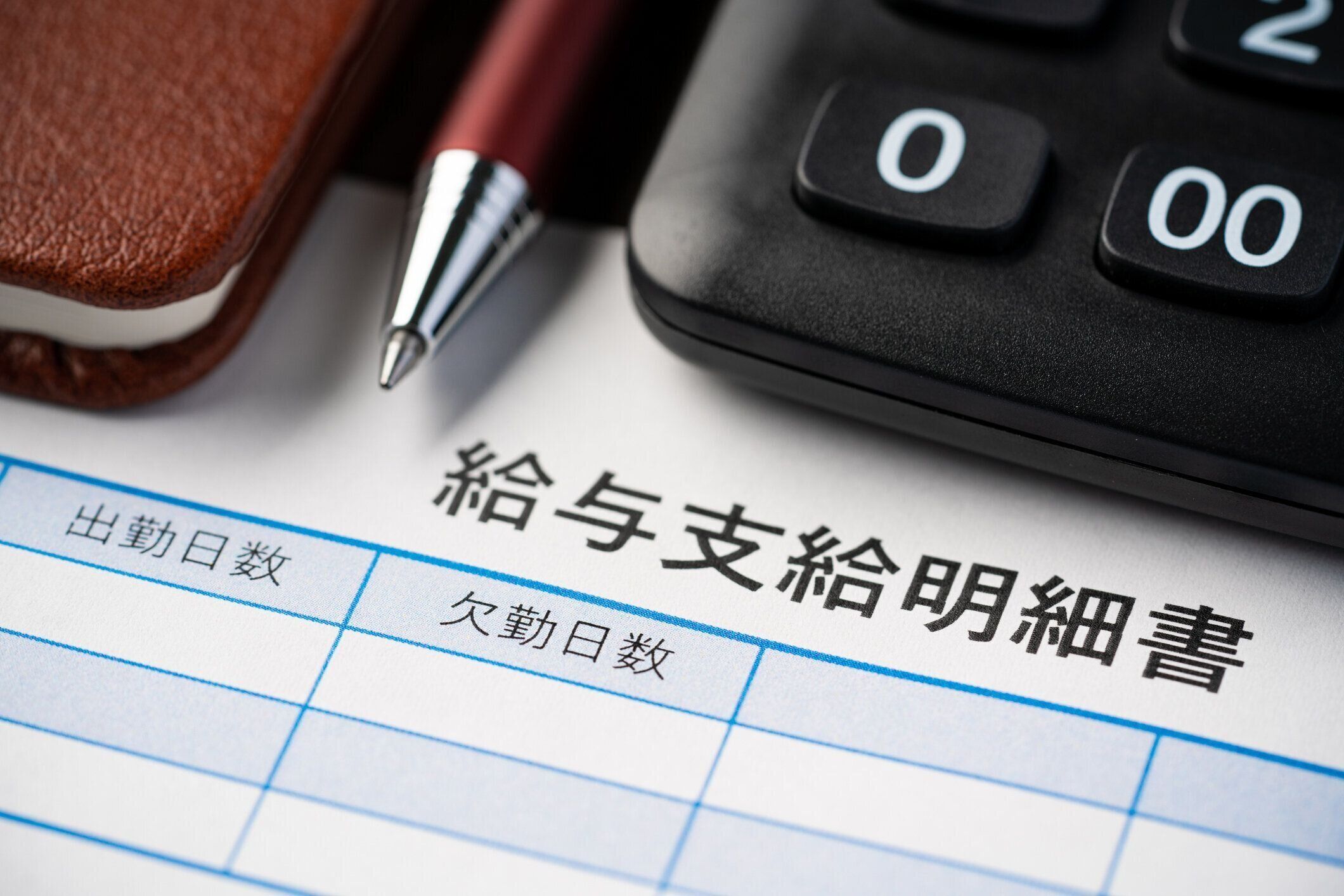 日本の給与明細