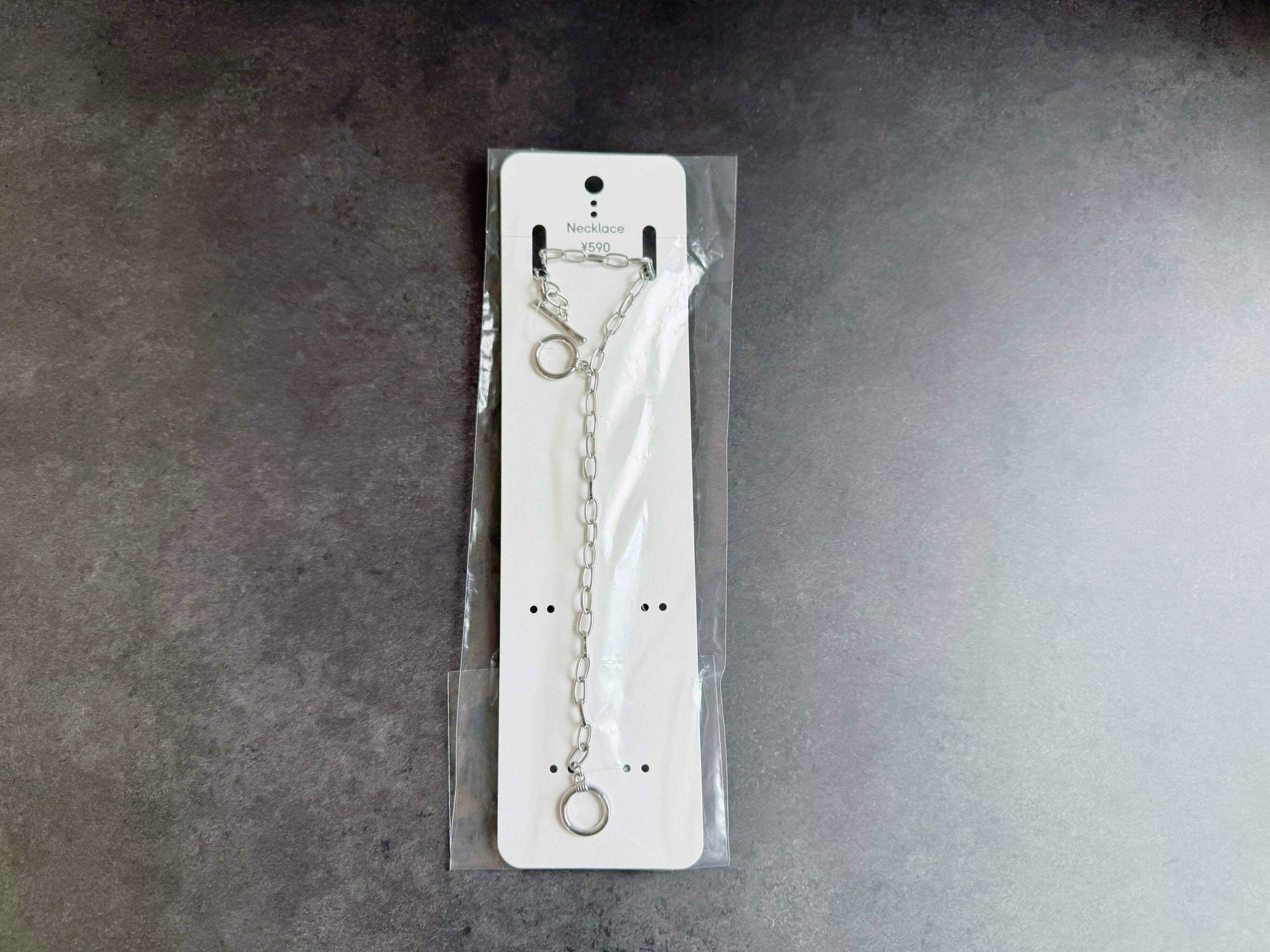 3．ラリエットチェーン サークルネックレス