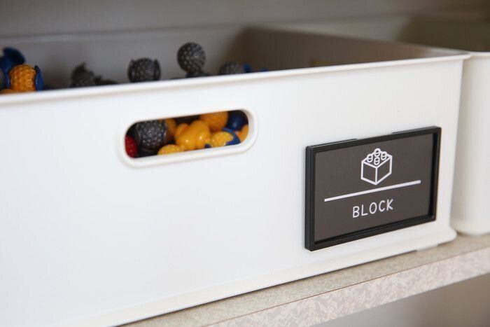 子どものおもちゃ収納にもちょうどいいサイズです