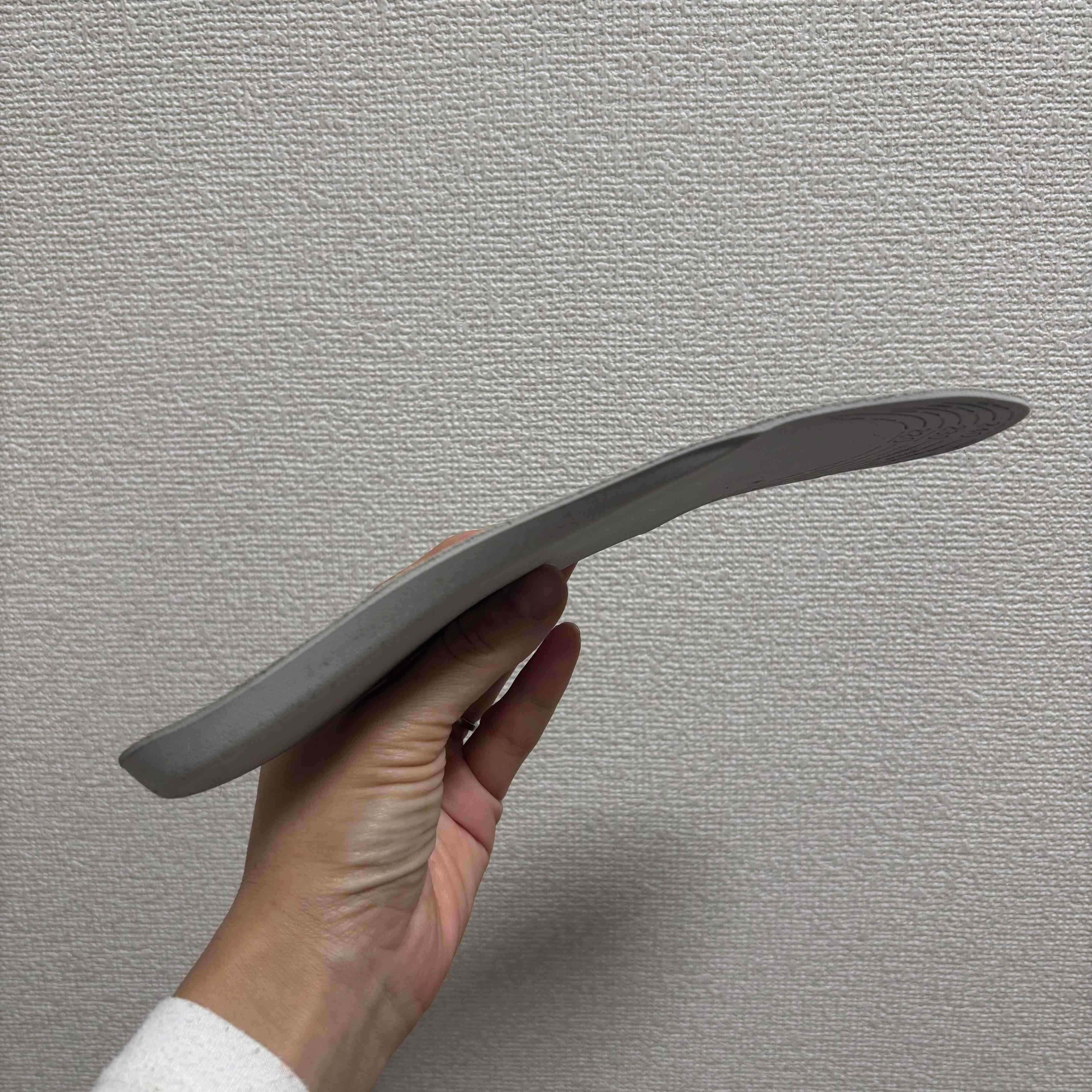 インソールを横から見たところ