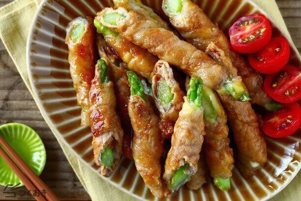 アスパラのチーズ豚巻き