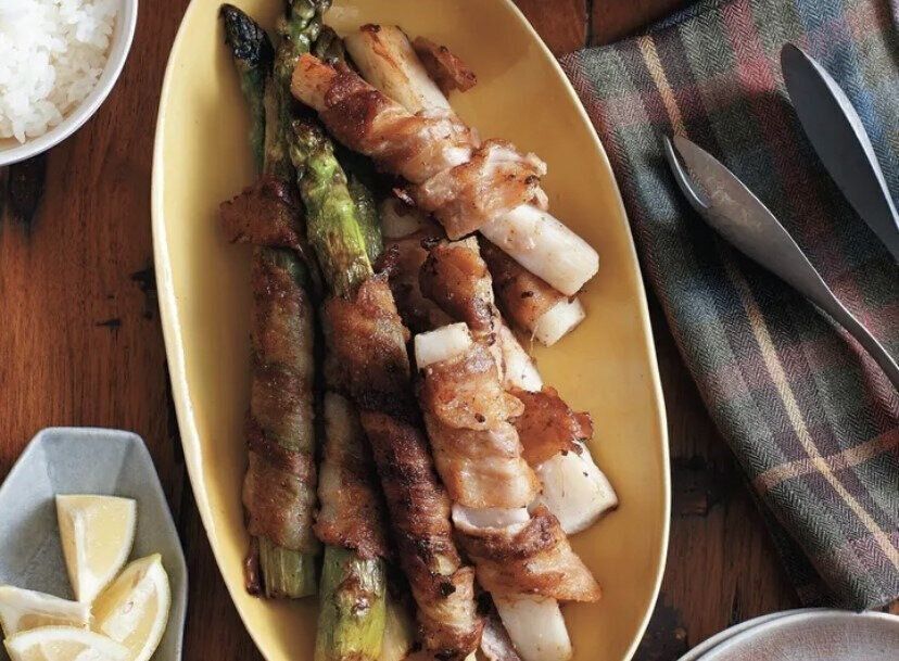 アスパラと長いもの豚バラ巻き