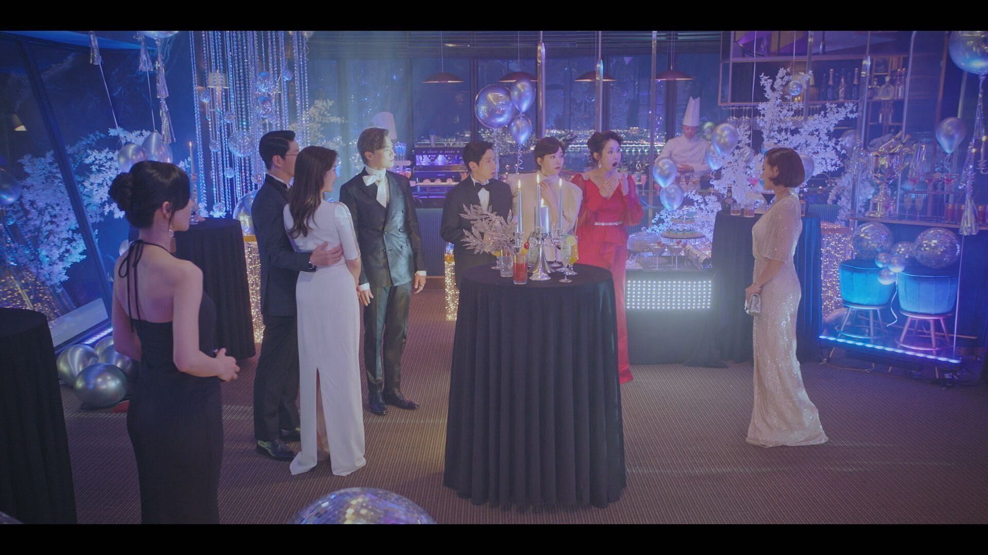 韓国ドラマ「ペントハウス」でのパーティシーン