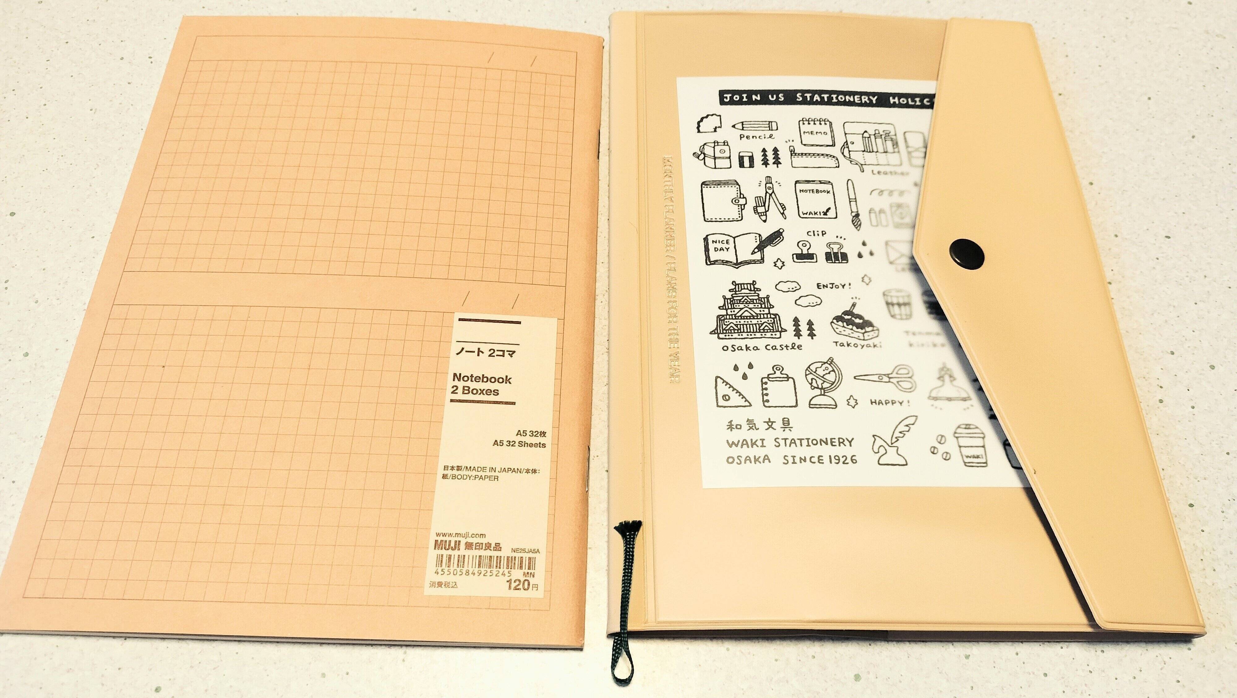 手帳と同じサイズ