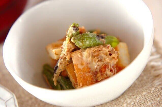 ハンペンのおかかマヨ和え