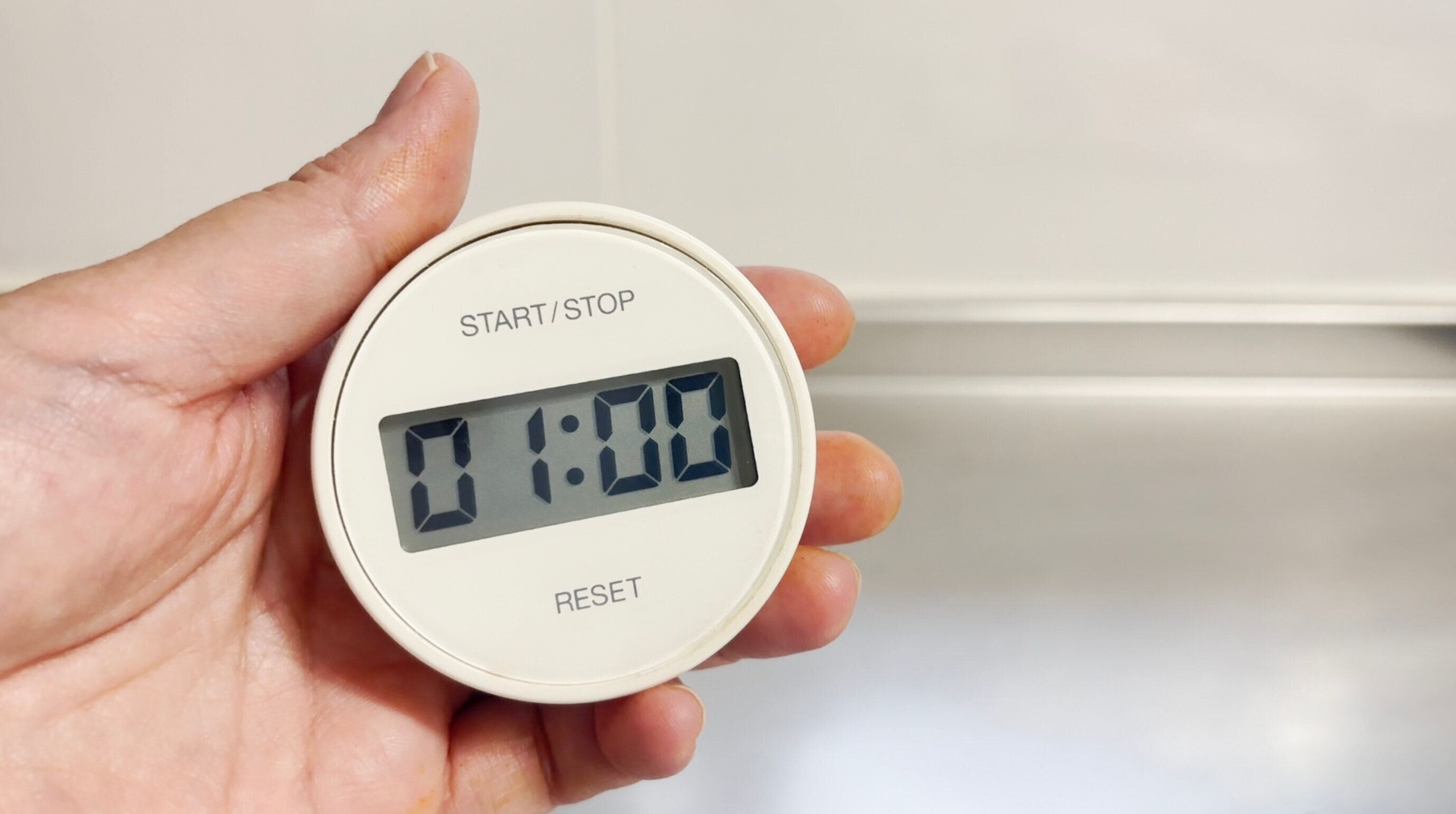 １分タイマーをつける